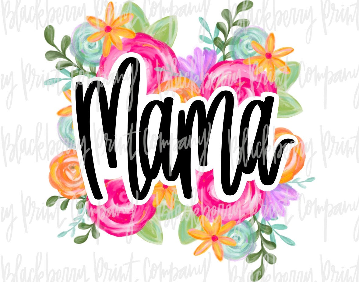 Mama - Flowers - Spring Tee