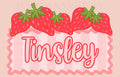 Strawberry custom name - Ruffle Tee