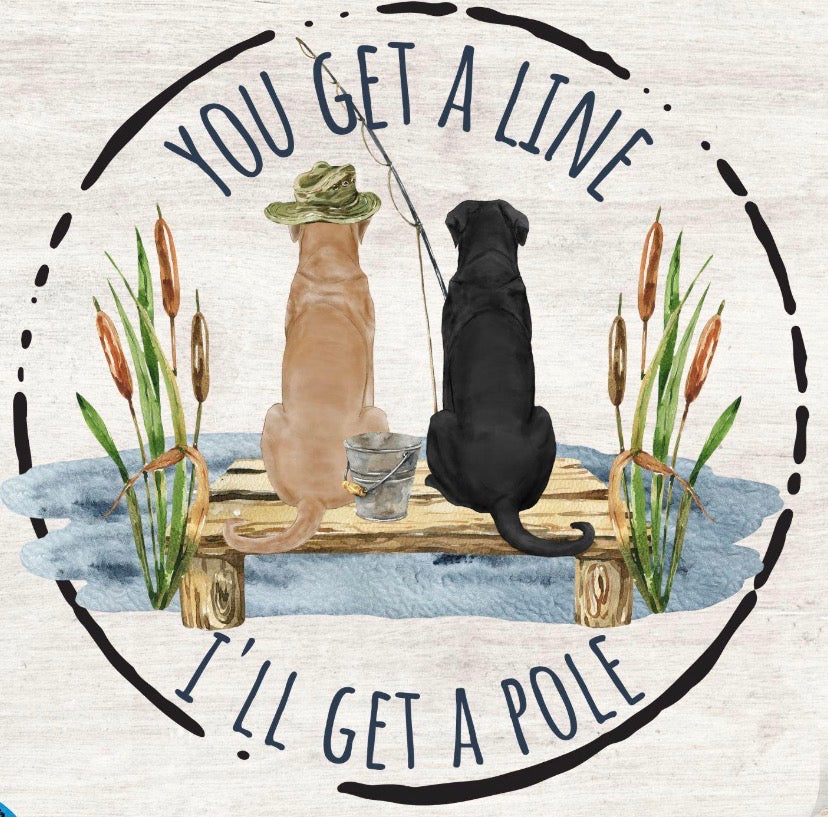 Dog Fishing - Bubble